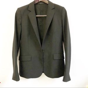 Theory Gabrielle Tailor Blazer. Black. Size 8